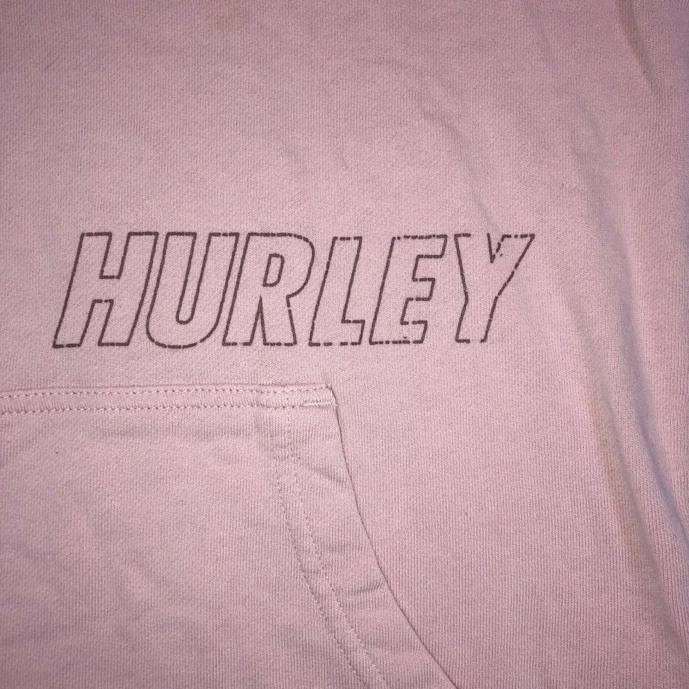Hurley Womans Pink Logo Graphic Pullover Hoodie Sweatshirt CW0857 Medium